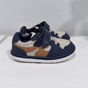 Stride Rite Navy and Tan Shoes